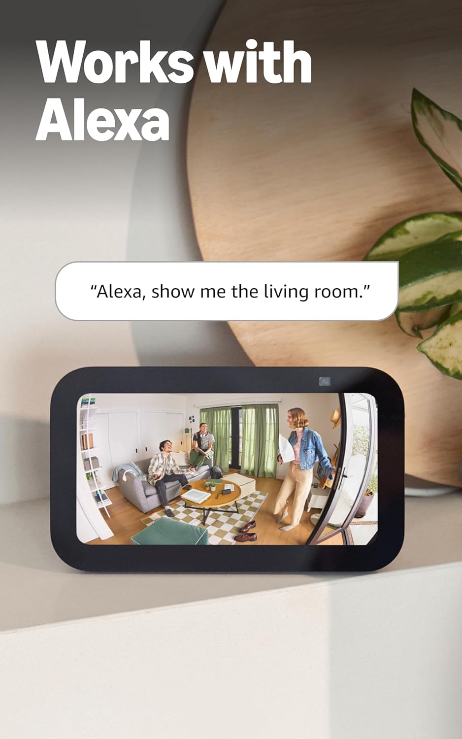 Cámara Ring Indoor: Seguridad para el hogar o negocio con video HD 1080p, Negro